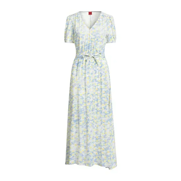 【送料無料】 ヒューゴボス レディース ワンピース トップス Midi dresses Yellow