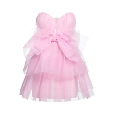 【送料無料】 アニエバイ レディース ワンピース トップス Mini dresses Pink
