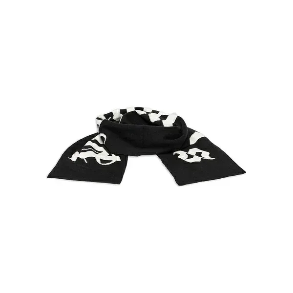 パーム・エンジェルス メンズ マフラー・ストール・スカーフ アクセサリー Logo-jacquard knit scarf Black