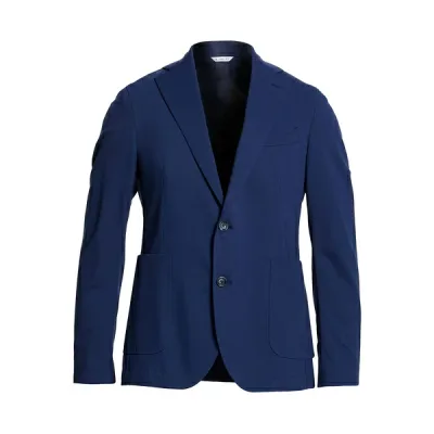 【送料無料】 マニュエル リッツ メンズ ジャケット&ブルゾン アウター Blazers Blue