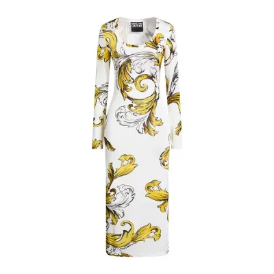 【送料無料】 ベルサーチ レディース ワンピース トップス Midi dresses White