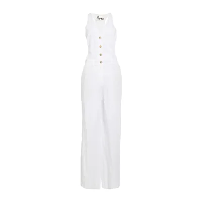 【送料無料】 エイト・ピーエム レディース ワンピース トップス Jumpsuits White