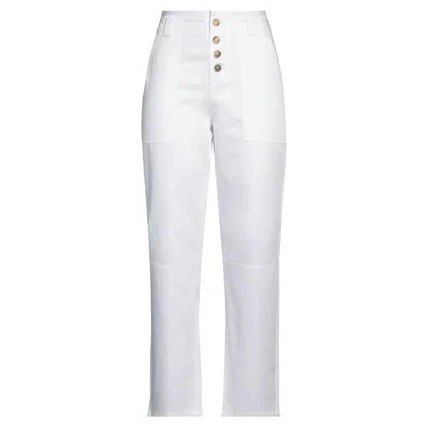 【送料無料】 セミクチュール レディース カジュアルパンツ ボトムス Pants White