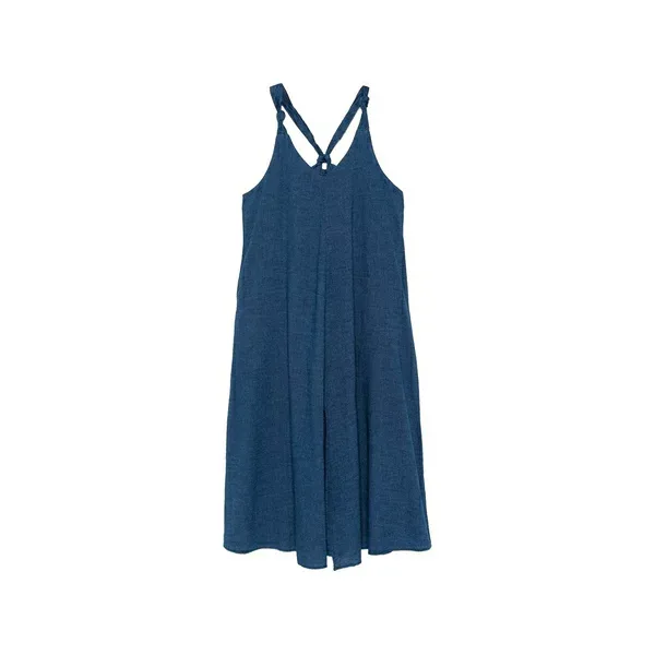 ダナ キャラン ニューヨーク レディース ワンピース トップス Knotted-strap midi dress Blue