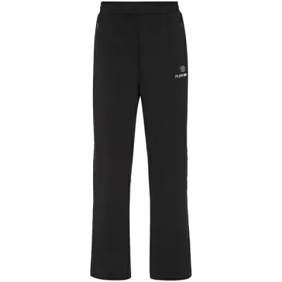 プレインスポーツ メンズ カジュアルパンツ ボトムス Logo-print track pants Black