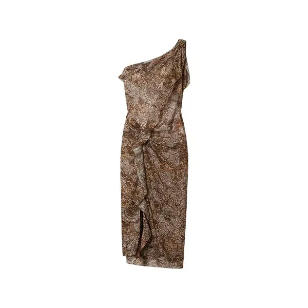 イザベル マラン レディース ワンピース トップス Charlota floral-pattern midi dress Brown
