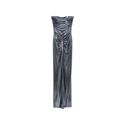 レトロフェット レディース ワンピース トップス Maytal ruched maxi dress Blue