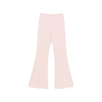 ヴィコロ レディース カジュアルパンツ ボトムス Elasticated-waist flared trousers Pink