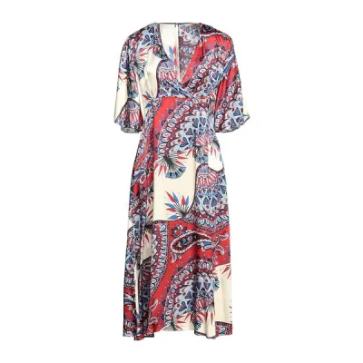 【送料無料】 ユッカ レディース ワンピース トップス Midi dresses Red