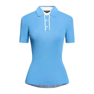 【送料無料】 ムーレー レディース Tシャツ トップス Polo shirts Azure