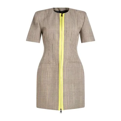 【送料無料】 エムエスジイエム レディース ワンピース トップス Mini dresses Grey