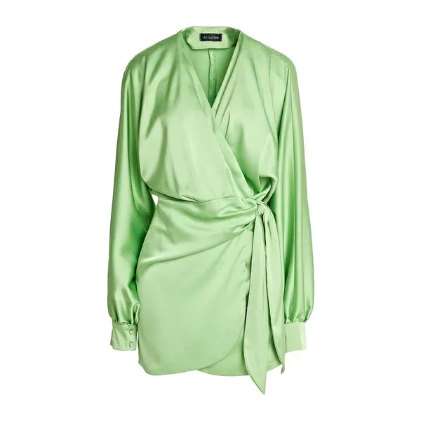 【送料無料】 アクチュアリー レディース ワンピース トップス Mini dresses Green