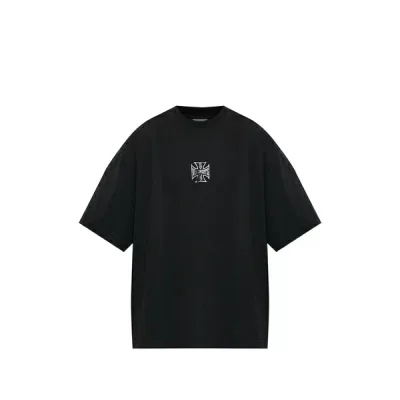 ヴェトモン メンズ Tシャツ トップス Logo-print t-shirt Black