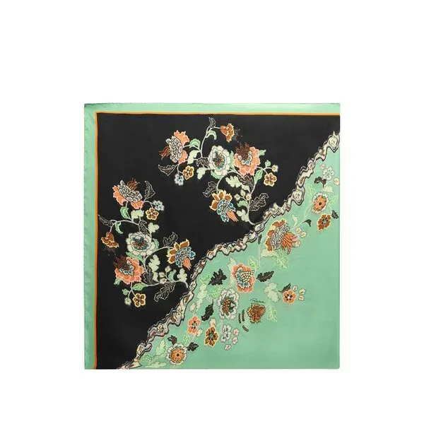 ロベルトカヴァリ レディース マフラー・ストール・スカーフ アクセサリー Floral-print scarf Green