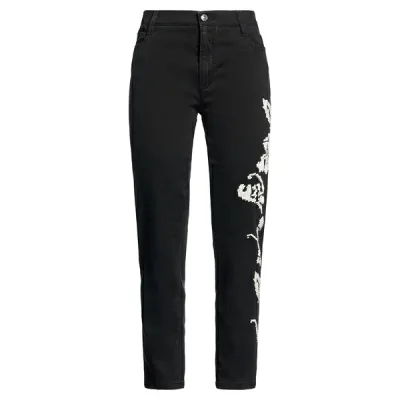 【送料無料】 エルマンノ シェルヴィーノ レディース デニムパンツ ボトムス Jeans Black