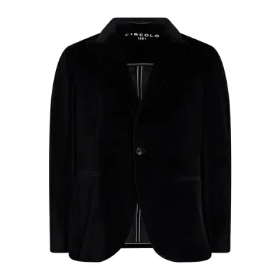 【送料無料】 チルコロ1901 メンズ ジャケット&ブルゾン アウター Blazers Black