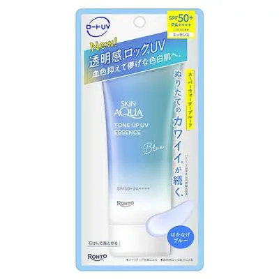 ロート製薬 スキンケアアクア トーンアップUVエッセンス ブルー 70g SPF50+/PA++++/ゆうメール発送可
