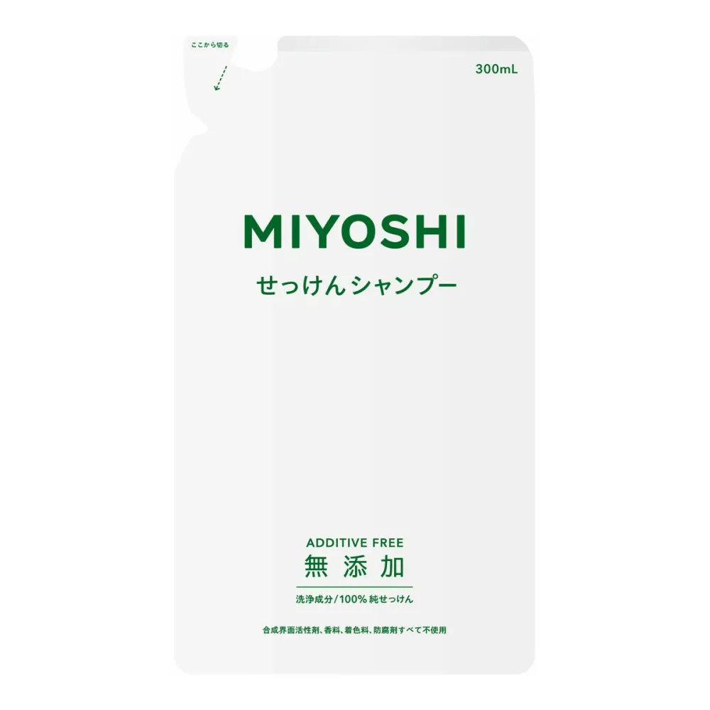 【送料込】ミヨシ石鹸 無添加 せっけん シャンプー つめかえ用 300ml×20点セット ★まとめ買いでお得! ( 石鹸シャンプー ) ( 4904551100218 )