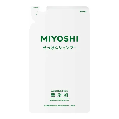 【送料込】ミヨシ石鹸 無添加 せっけん シャンプー つめかえ用 300ml×20点セット ★まとめ買いでお得! ( 石鹸シャンプー ) ( 4904551100218 )