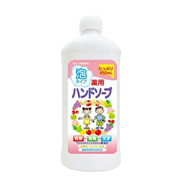 【送料込】【ロケット石鹸】薬用ハンドソープフルーツ詰替用ボトル450ML【450ML】×30点セット ★まとめ買いでお得!ケース販売 ( 4571113801175 )