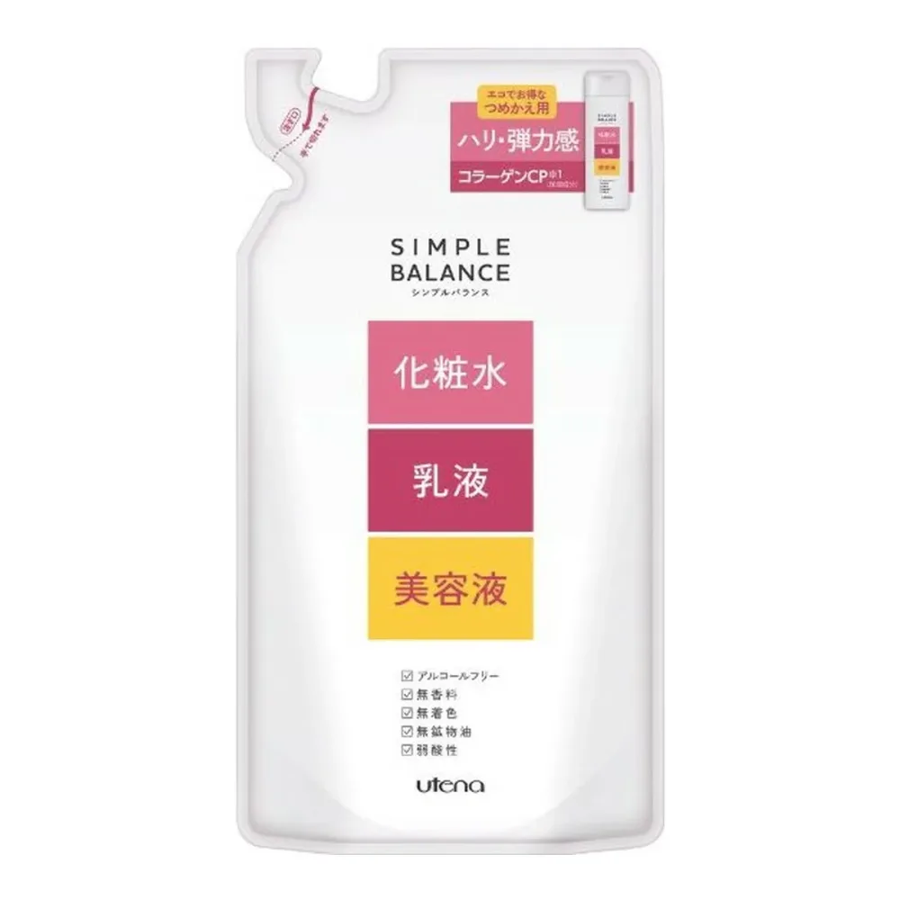 【10点セットで送料無料】ウテナ シンプルバランス ハリつやローション 詰め替え用 200ml ( 1本で化粧水+乳液+美容液の役割 乳状保湿液 ) ×10点セット ★まとめ買いでお得! ( 4901234324817 )