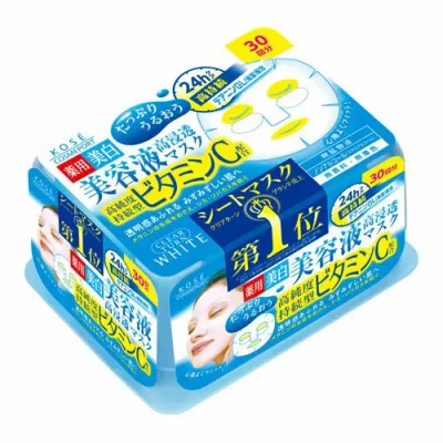 【送料無料・まとめ買い×3】コーセー クリアターン エッセンスマスク ビタミンC 30回分×3点セット 無香料・無着色・無鉱物油・ノンアルコール ( エチルアルコール ) 医薬部外品 ( 4971710319361 )