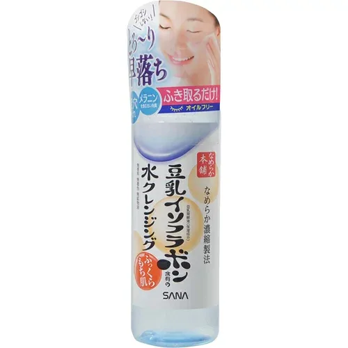 【送料無料・まとめ買い×3】常盤薬品工業 サナ ( SANA ) なめらか本舗 豆乳イソフラボン含有の水クレンジング 200ml 無香料・無着色・無鉱物油×3点セット【保湿ライン】 ( 4964596416194 )