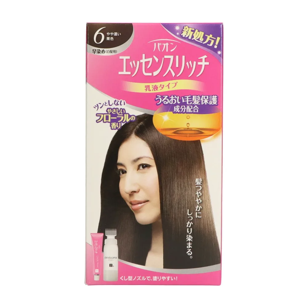 【送料無料・まとめ買い×3】シュワルツコフ ヘンケル パオン エッセンスリッチ 乳液タイプ 6 やや濃い栗色 ×3点セット ( 4987234311903 )