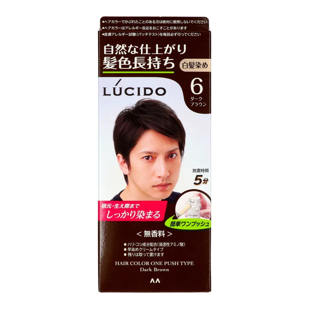 【送料無料・まとめ買い×3】【マンダム】【ルシード】ルシード ワンプッシュケアカラー ダークブラウン ( 医薬部外品 ) 【1コ】×3点セット ( 4902806406719 )