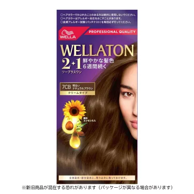 【送料無料・まとめ買い×5】 ウエラトーン ツープラスワン ( 2+1 ) クリーム 7CB ( 女性用白髪染めです ) ×5点セット ( 4056800251056 )