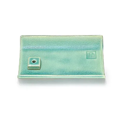 【送料無料・まとめ買い×3】縁 香皿 青磁色 ×3点セット(4902125750135)