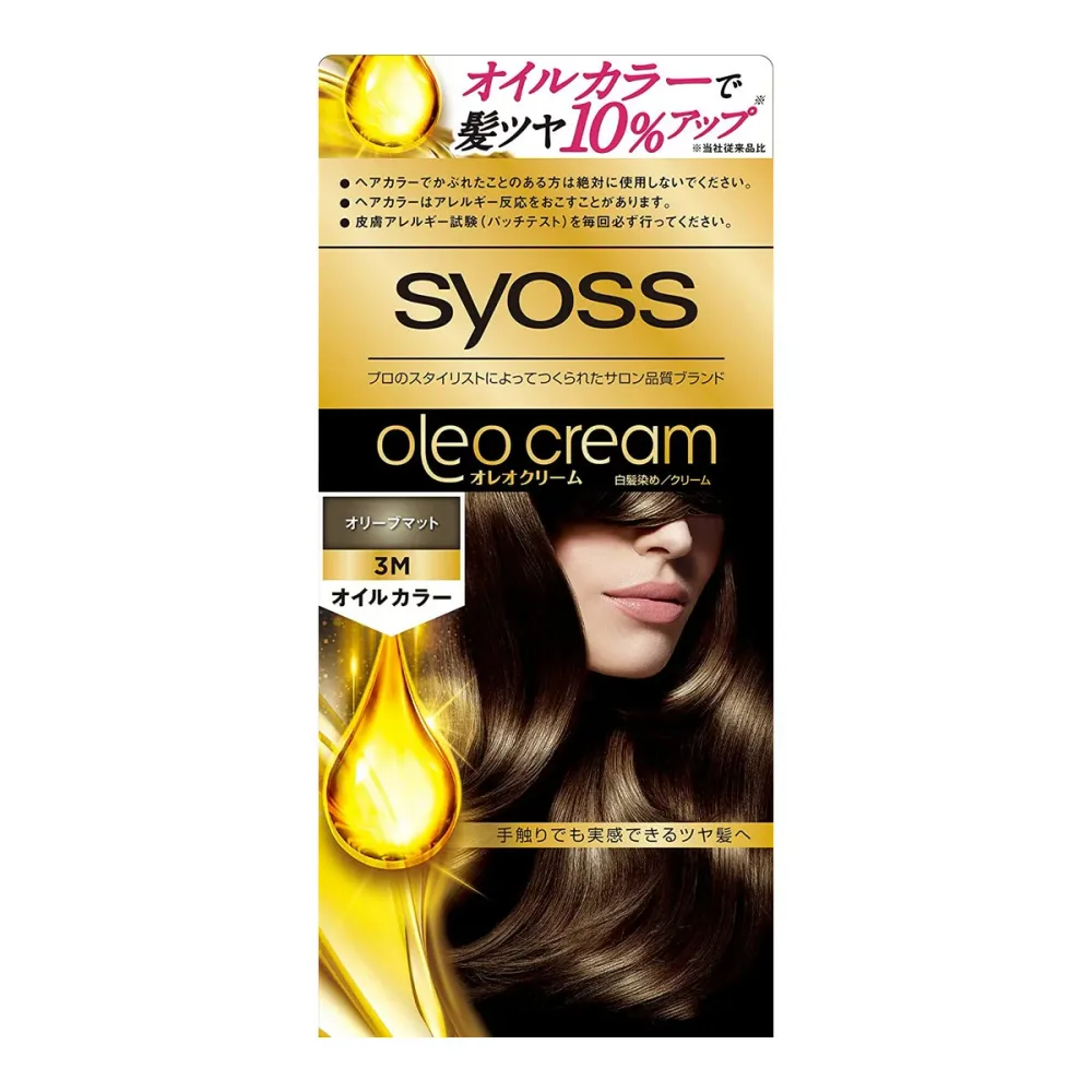 サイオス オレオクリームヘアカラー 3M オリーブマット 50g+50g 医薬部外品(4987234361571)