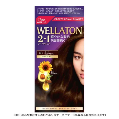 【姫流13周年感謝】 ウエラ(WELLA) ウエラトーン ツープラスワン ( 2+1 ) クリーム 4B ( 4056800251155 )