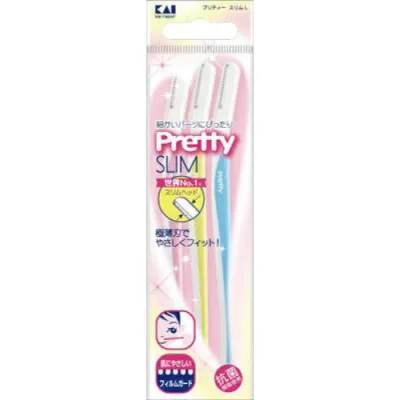 【配送おまかせ・送料込】【貝印】【貝印カミソリ】GA0006 Pretty プリティースリムL 3本入【3個】