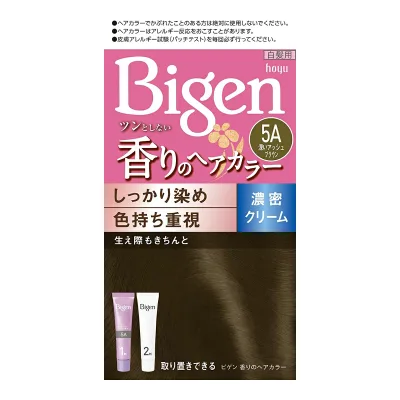 【送料込・まとめ買い×027】ホーユー ビゲン 香りのヘアカラー クリーム 5A 深いアッシュブラウン 40g+40g×027点セット(4987205051500)