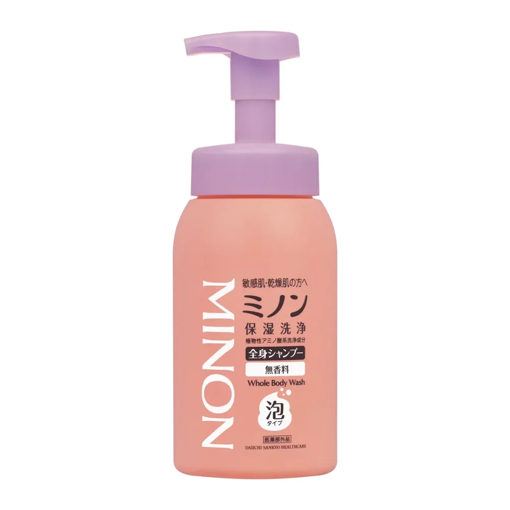 【送料込・まとめ買い×5】第一三共 ミノン 全身シャンプー 泡タイプ 500mL