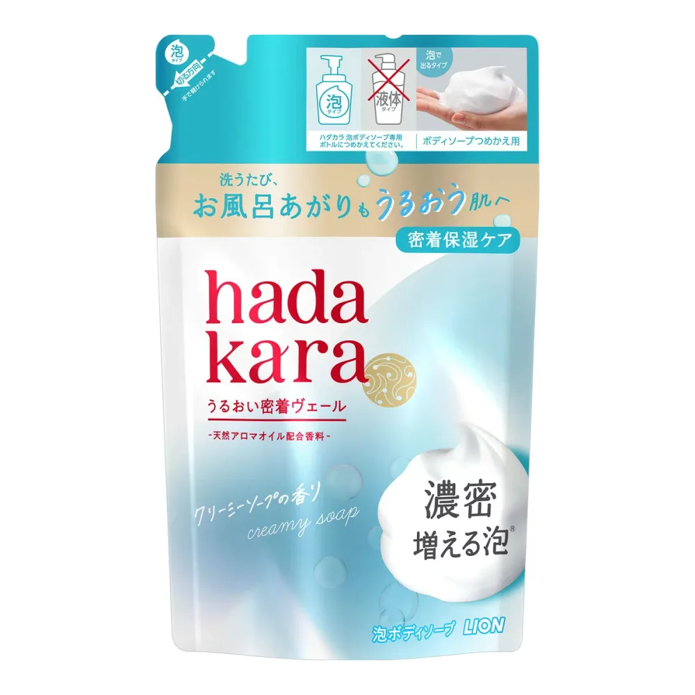 ライオン HADAKARA ハダカラ 泡ボディソープ クリーミーソープの香り 詰替 440ml(4903301276319)※パッケージ変更の場合あり
