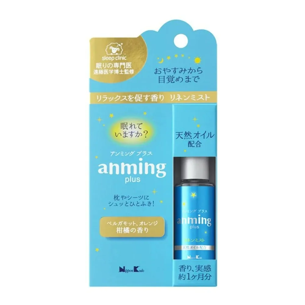 【送料込・まとめ買い×2点セット】日本香堂 anming plus アンミング プラス リネンミスト 15ml (4902125370296)