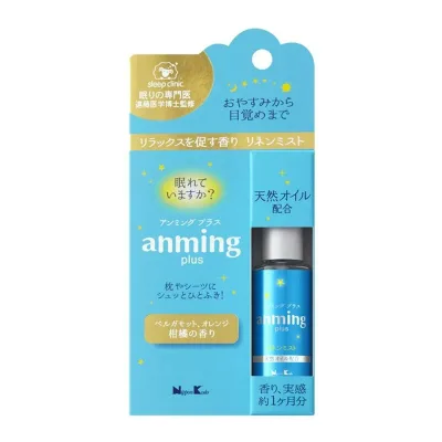 【送料込・まとめ買い×2点セット】日本香堂 anming plus アンミング プラス リネンミスト 15ml (4902125370296)