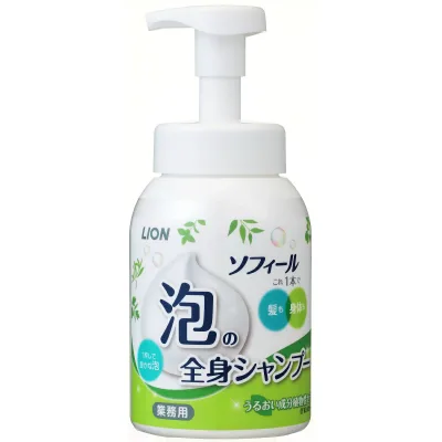 【送料込・まとめ買い×4点セット】ライオン ソフィール 泡の全身シャンプー 500ml