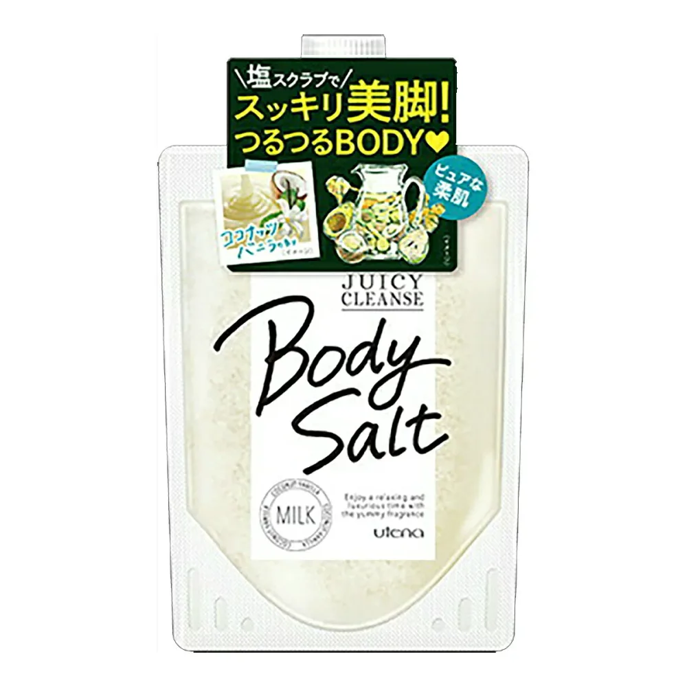 【送料込・まとめ買い×4点セット】ウテナ ジューシィクレンズ ボディソルト ミルク ( 内容量:300G ) ( 4901234394315 )