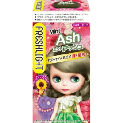 【送料込・まとめ買い×4点セット】フレッシュライト ミルキーヘアカラー ミントアッシュ 135g