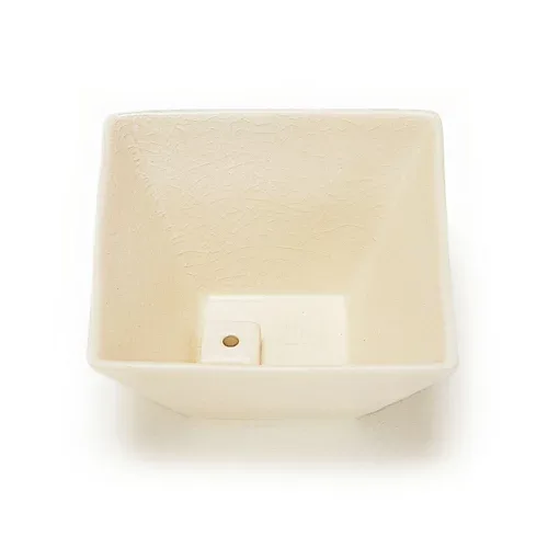 【送料込・まとめ買い×4点セット】日本香堂 縁 香器 白磁色(お香用品 香皿・香炉)(4902125750173)