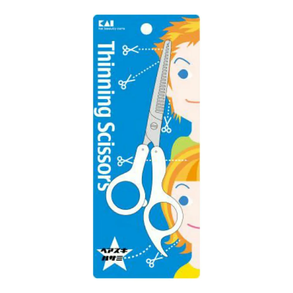 【送料込・まとめ買い×4点セット】貝印 新サンパツシリーズ ヘアスキハサミ KQ2006 ( 内容量: 1個 )