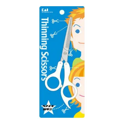 【送料込・まとめ買い×4点セット】貝印 新サンパツシリーズ ヘアスキハサミ KQ2006 ( 内容量: 1個 )