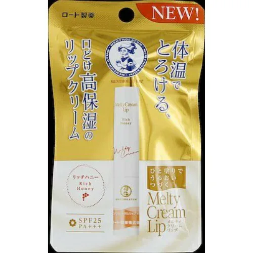 【送料込・まとめ買い×4点セット】メンソレータム メルティクリームリップ リッチハニー 2.4g (4987241156351)