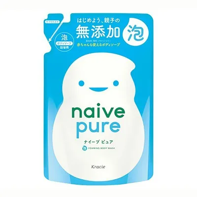 【送料込・まとめ買い×5点セット】クラシエ ナイーブピュア 泡ボディソープ 詰替用 450ml