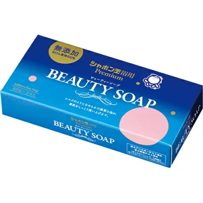 【送料込・まとめ買い×8点セット】シャボン玉石けん ビューティーソープ 100g×3個入り プレミアム・固形石鹸 ( 4901797032198 )