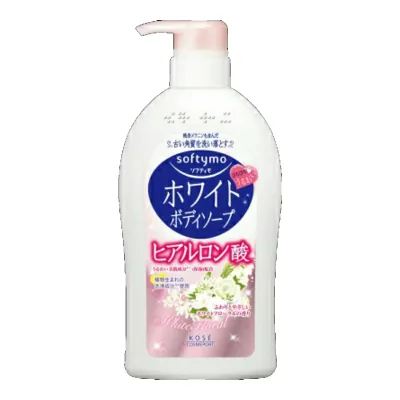 【送料込・まとめ買い×8点セット】コーセーコスメポート ソフティモ ホワイト ボディソープ ヒアルロン酸 600ml ( 4971710311587 )
