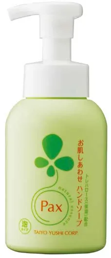 【送料込・まとめ買い×9点セット】太陽油脂 パックス お肌しあわせハンドソープ 330ml さっぱりとした洗い上がりのハンドソープ泡タイプ(4904735054979)